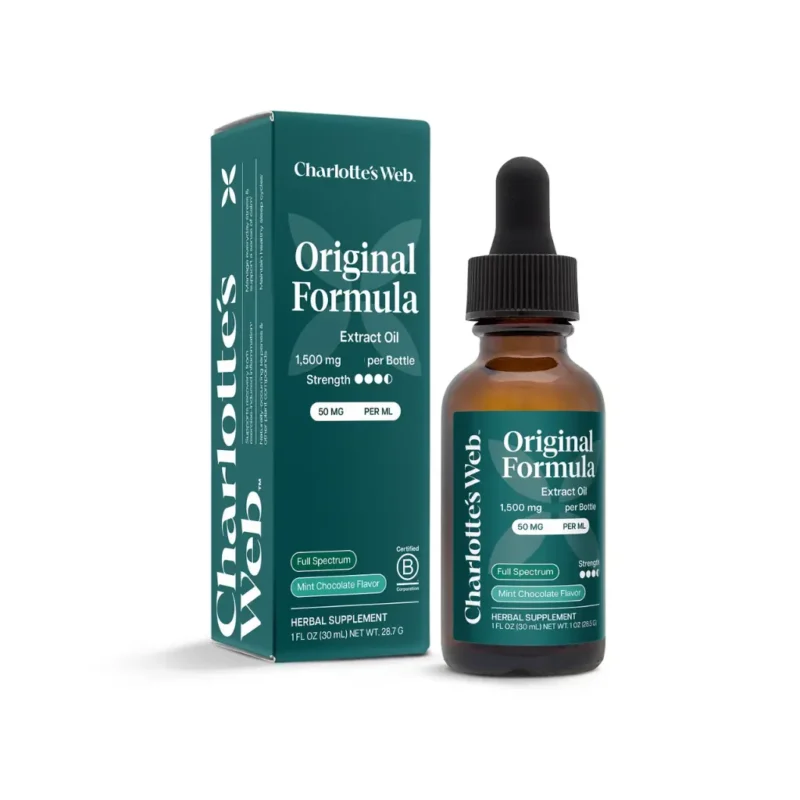 Charlotte’s Web Original Formula 30mg Oil mint chocolate
