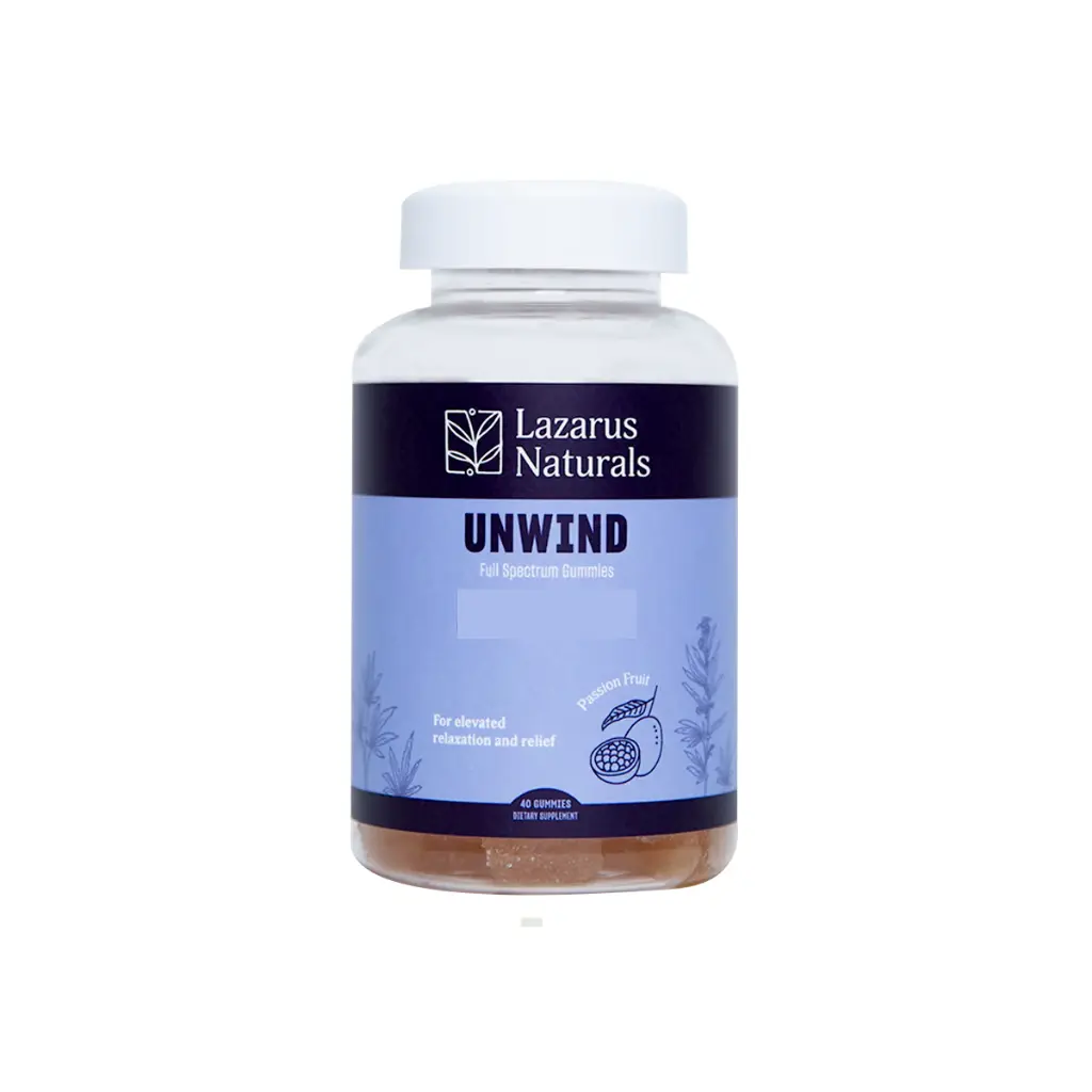 Lazarus Naturals Unwind Full Spectrum Gummies passion fruit Lazarus Naturals Unwind Full Spectrum Gummies passion fruit